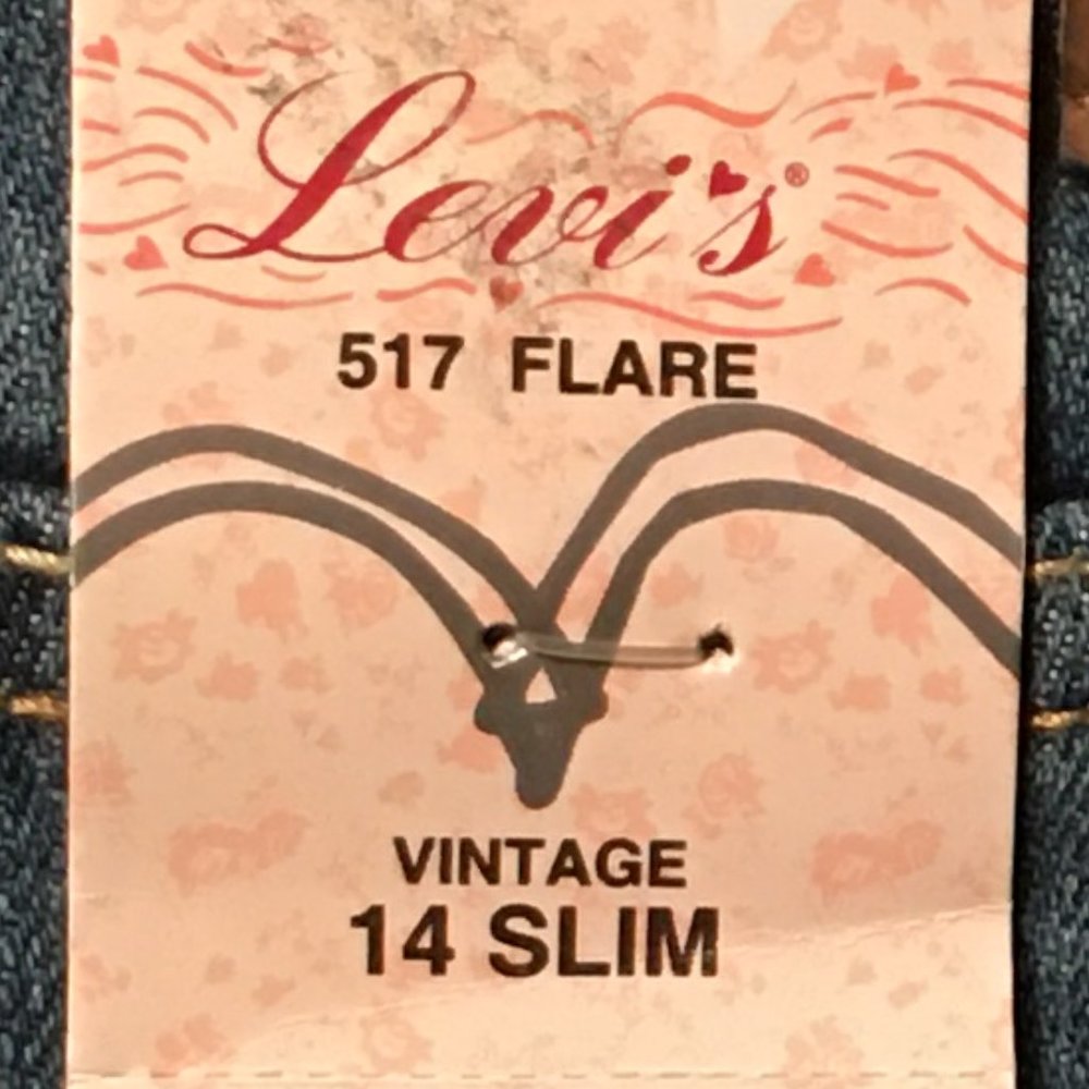 Girls LEVI'S 517 Stretch Flare "Vintage" Adjustable Waist Jeans NEW WITH TAG!_15
